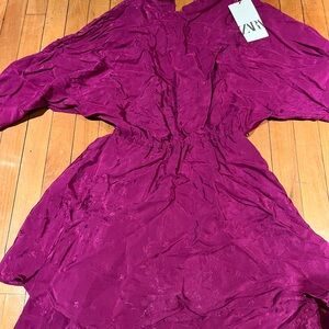 Elegant Zara Magenta Dress